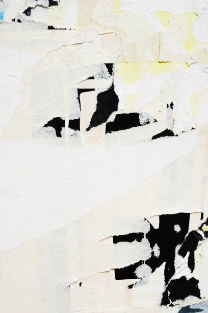 istock Blank white old ripped torn paper crumpled creased posters grunge textures backdrop backgrounds placard 1042150668