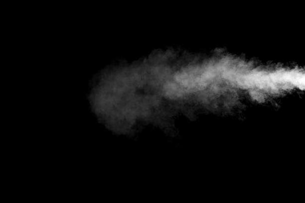 istock White powder explosion isolated on black background. 1042158142