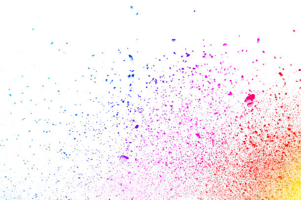 istock Colorful powder explosion on white background. 1042160612