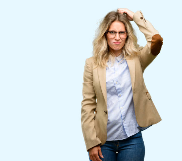istock Young beautiful woman doubt expression, confuse and wonder concept, uncertain future 1042161688