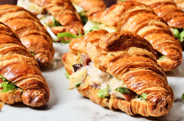 istock Chicken salad croissant sandwich 1042162172