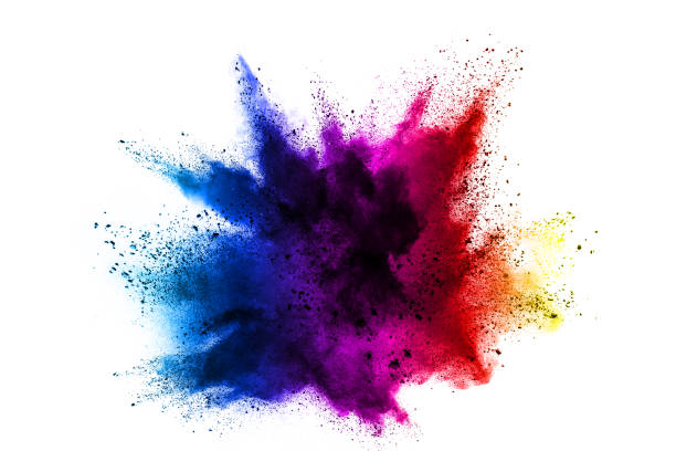 istock Abstract powder splatted background. Paint Holi. 1042165348