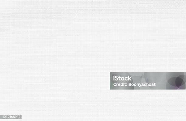 White Linen Fabric Stock Photo - Download Image Now - Textured Effect, Textured, Linen