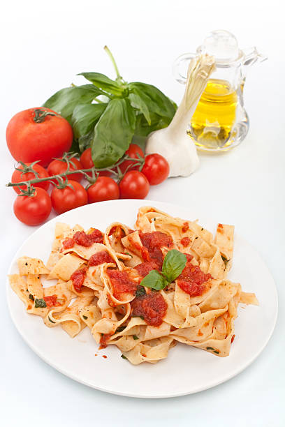 istock tasty pasta with tomato sauce 104217643