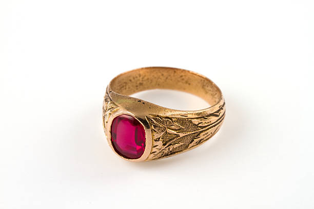 ring, schmuck - jewelry gold old ring stock-fotos und bilder