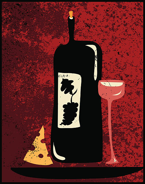 De vinho - ilustração de arte em vetor