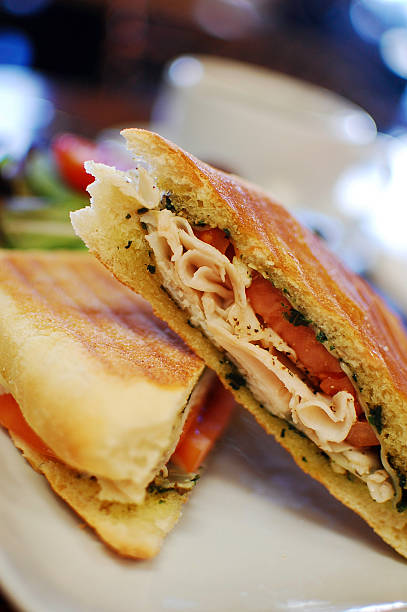 istock Turkey Pesto Panini sandwich 104219108