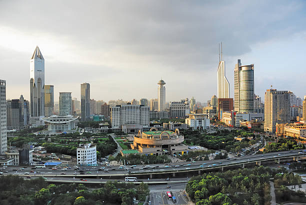 istock China Shanghai People square at sunset 104219315