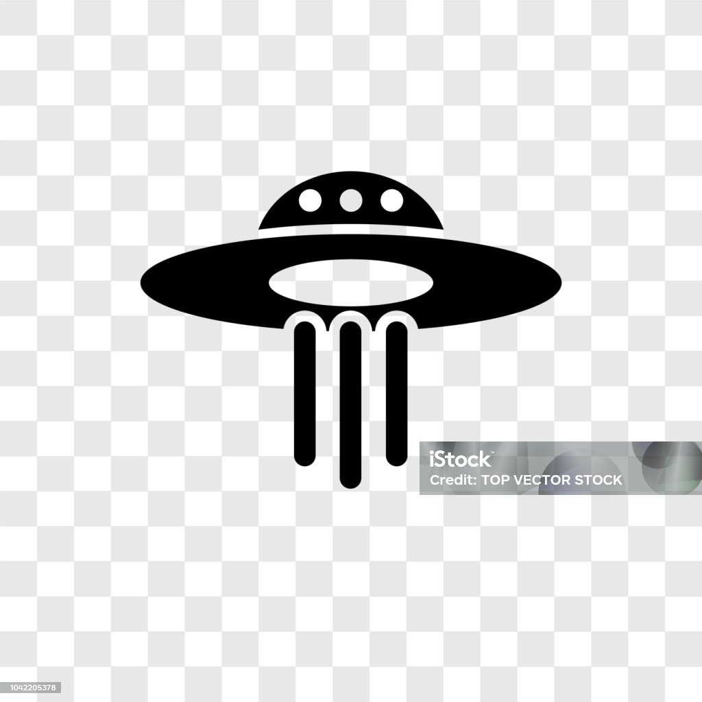 Ufo Vector Icon Isolated On Transparent Background Ufo Transparency Logo  Design Stock Illustration - Download Image Now - iStock