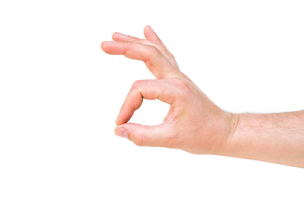 Hand sign ok stock photo