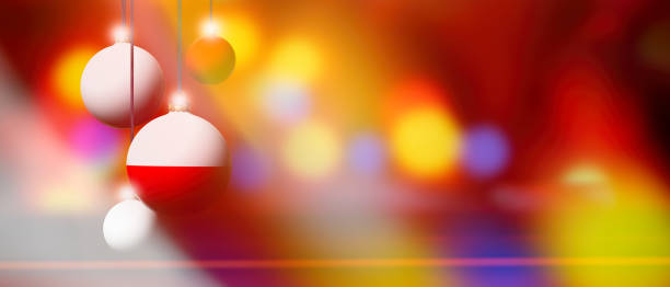 istock Poland flag on Christmas ball with blurred and abstract background. 1042232990