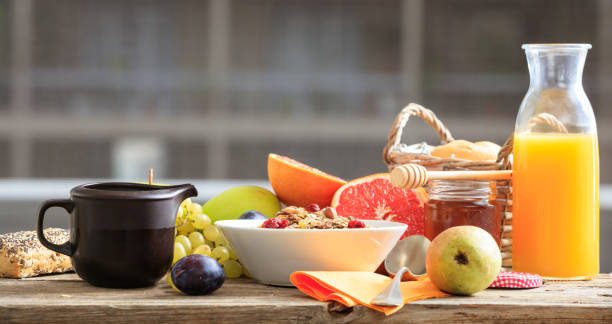 istock Fresh fruits and cereal bowl 1042237574