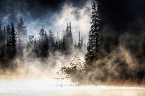 istock Mist rising on Ligtning Lake 1042241138