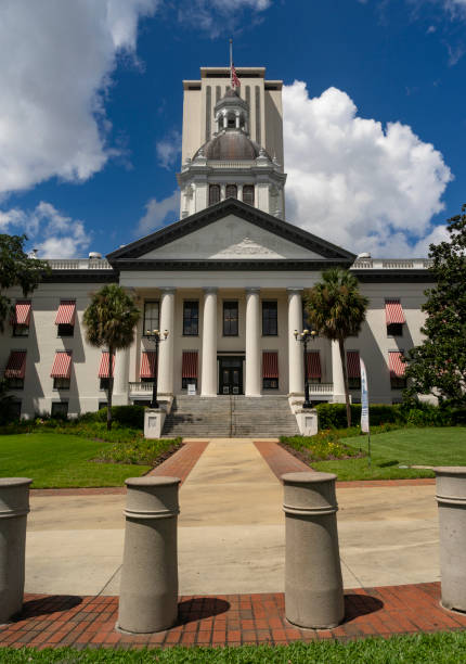 istock Security Barriers Protect The State Capital Building in Tallahassee Florida 1042246530