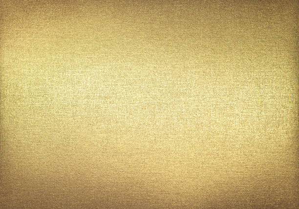 Gold metallic foil with linen texture Gold metallic foil with linen cloth texture for decorative background linen stock pictures, royalty-free photos & images