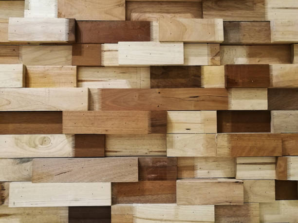 istock wooden blocks stacked as wall texture for background 1042250224