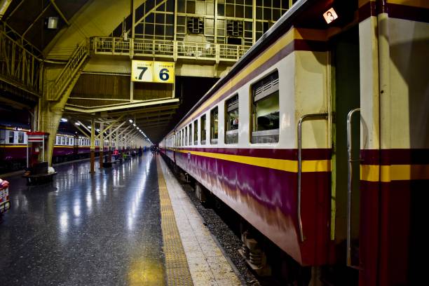 istock Train at the Bangkok Central Railway Station 1042253644
