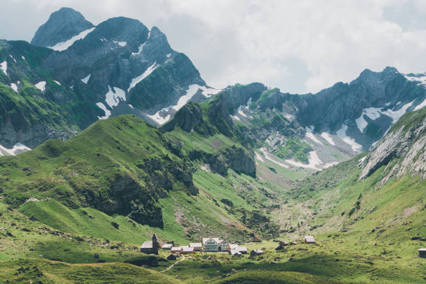 istock Scenic view of mountains in Switzerland 1042280888