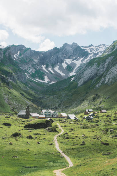 istock Scenic view of mountains in Switzerland 1042280934