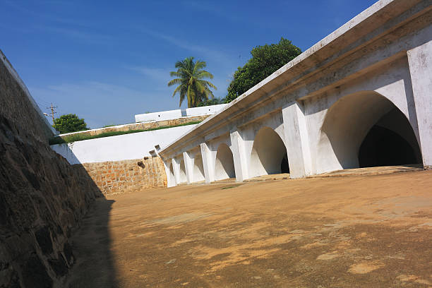 Cannons at Portuguese fortress on Hormoz island, Iran