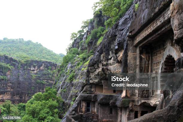 The Wonder Of Ajanta Caves The Rockcut Buddhist Monuments Stock Photo - Download Image Now