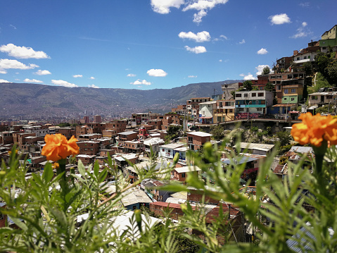 Vista de la Comuna 13 en Medellín, Colombia photo