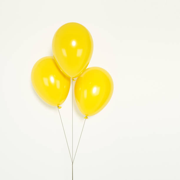 żółte balony - yellow balloon zdjęcia i obrazy z banku zdjęć