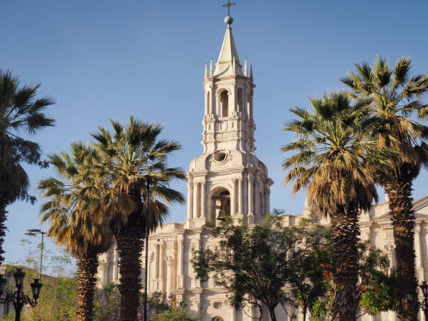 istock Plaza de armas and cathedral in Arequipa, Peru 1042289536