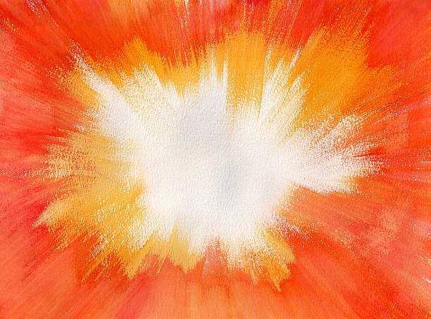 istock Real Watercolor Red Yellow Explosion 104228988