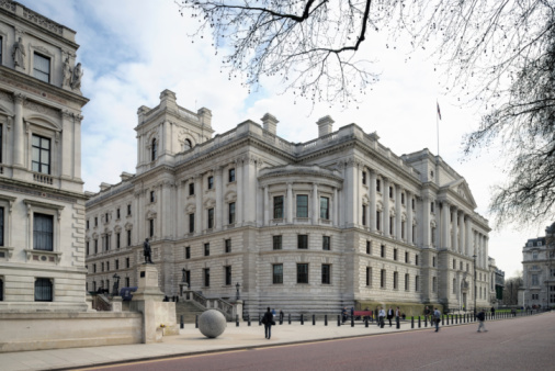 Tesorería edificio, Westminster, Londres, Inglaterra, Reino Unido photo