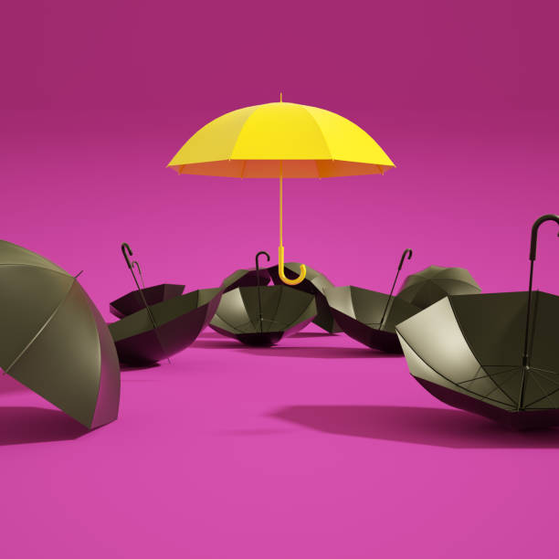 Umbrella business leadership unique creative concept