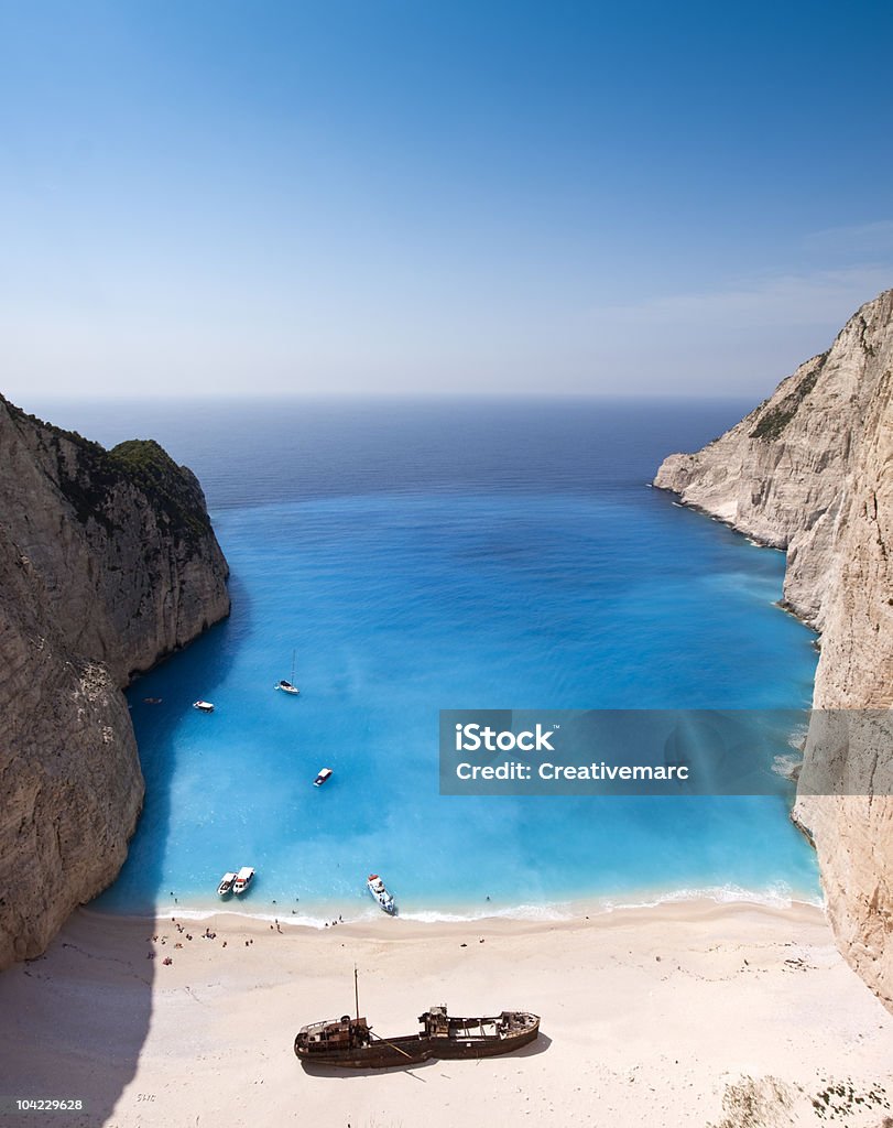 Shipwreck de cyan mer-Zante (Zante)/Greece - Photo de Grèce libre de droits