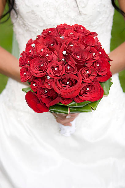 Wedding roses stock photo