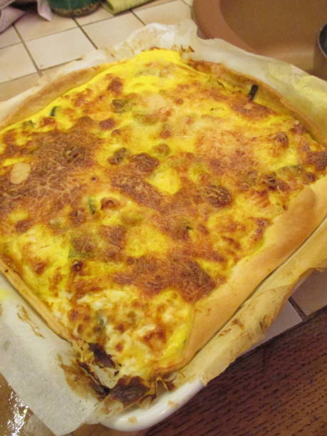 istock Homemade salted leek pie 1042300890
