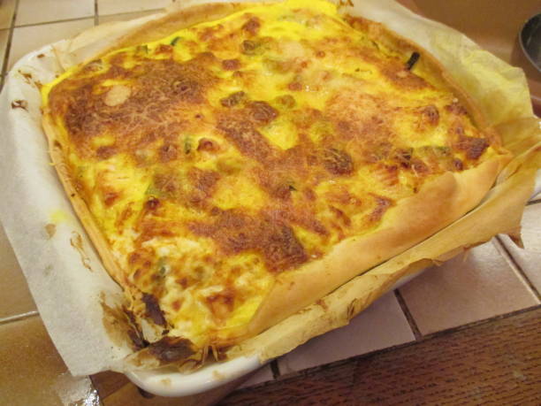 istock Homemade salted leek pie 1042300892