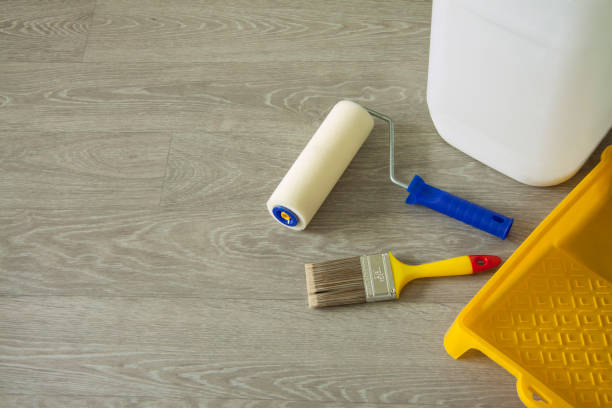 istock Tools for priming plastered surfaces for further painting. 1042306438