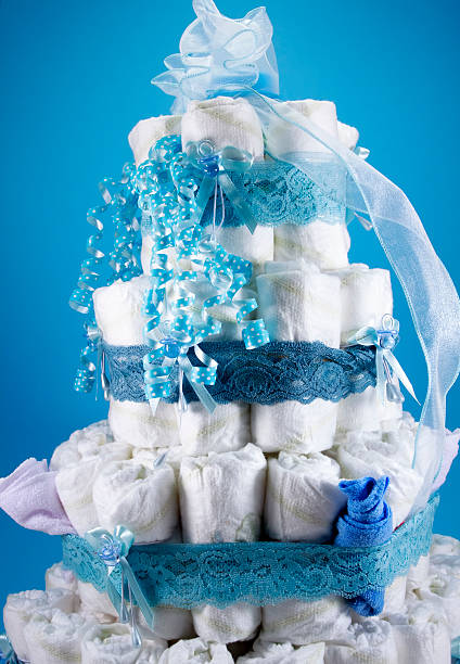 istock Baby Shower Diaper Cake 104230986