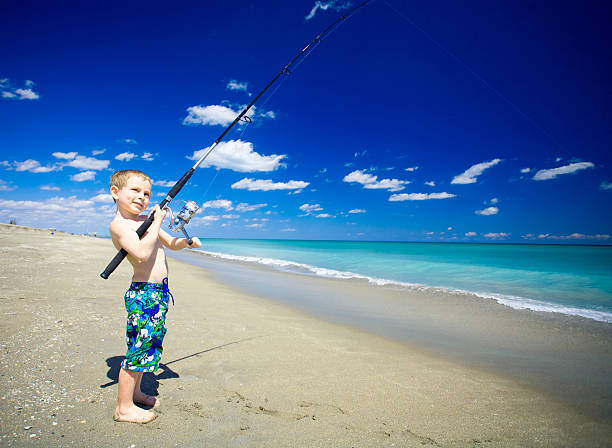 Beautiful morning for a family fishing trip ... So excited!  Copy Space!