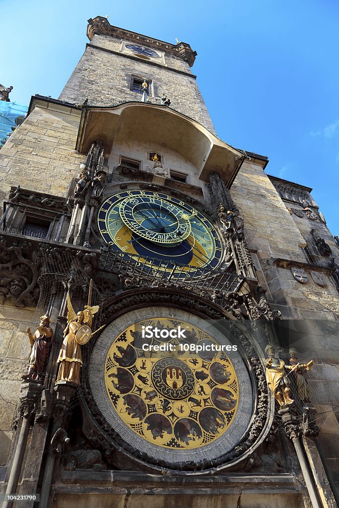 Relógio Astronómico De Praga - Royalty-free Antigo Foto de stock