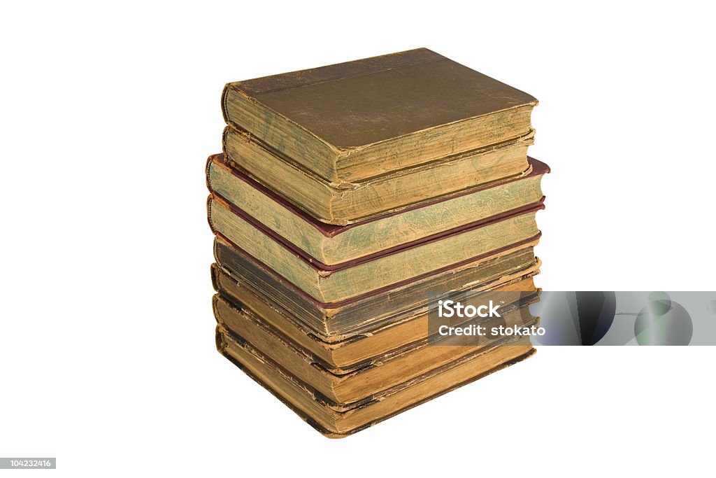 Torre de viejos libros - Foto de stock de Anticuado libre de derechos