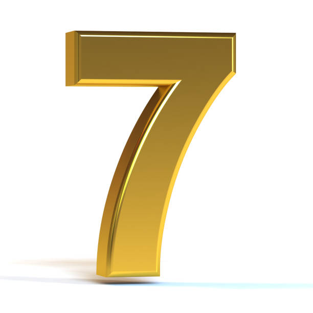 istock The Number Seven - Gold 104232547