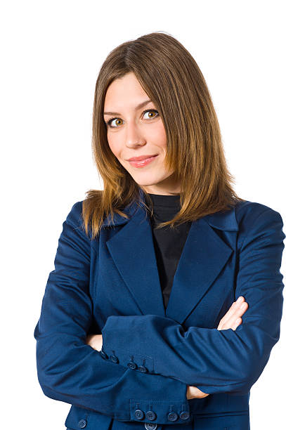istock Smiling business woman 104233122