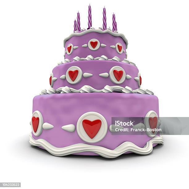 Pink Liebe Kuchen Stockfoto und mehr Bilder von Bäckerei - Bäckerei, Dekoration, Dessert