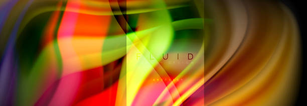 istock Rainbow fluid abstract shapes, liquid colors design, colorful marble or plastic wavy texture background, multicolored template for business or technology presentation or web brochure cover design, wallpaper 1042335736