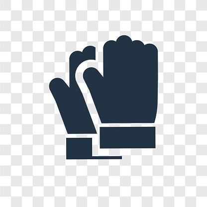 Glove Vector Icon Isolated On Transparent Background Glove Transparency