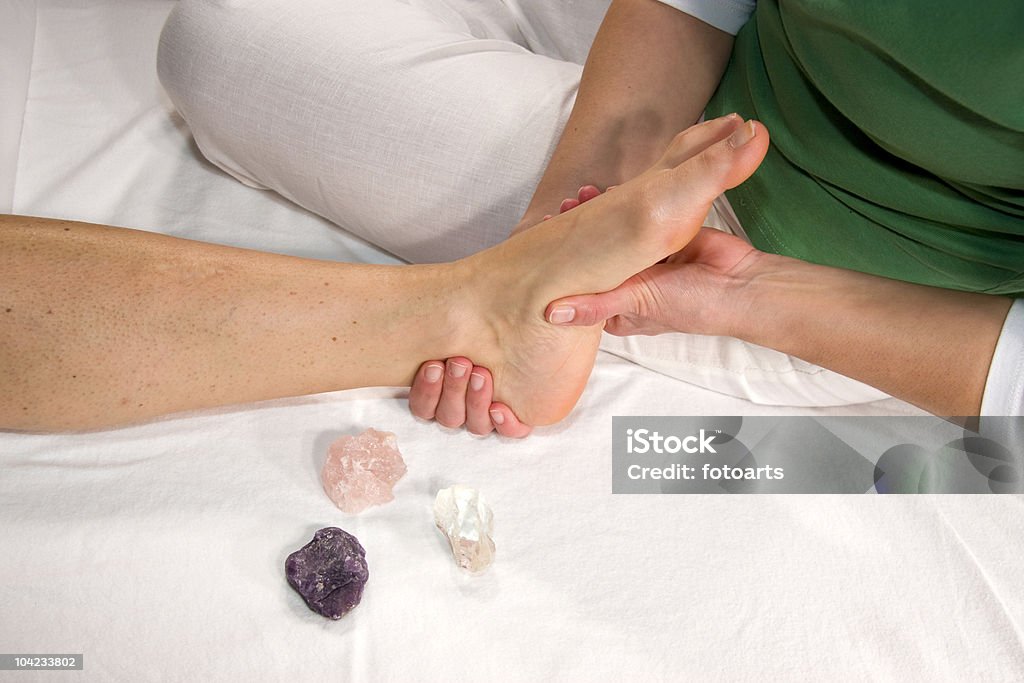 wellness-Komposition-Fußmassage - Lizenzfrei Achillessehne Stock-Foto