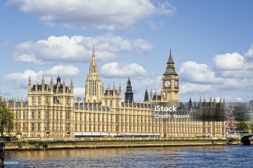 Domy Parlamentu w Londynie. - Zbiór zdjęć royalty-free (Parlament w Londynie)