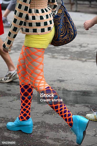 Fishnet Stockings Walking Stock Photo - Download Image Now - Color Image, Females, Fish