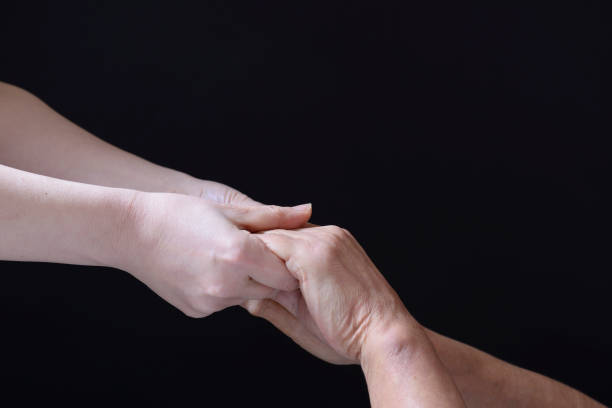 istock Male and female hands 1042347292