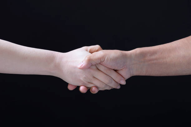 istock Male and female hands 1042347294